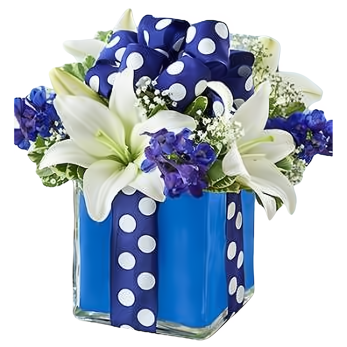 Manhattan Flower Delivery - All Wrapped Up - Blue - Birthdays