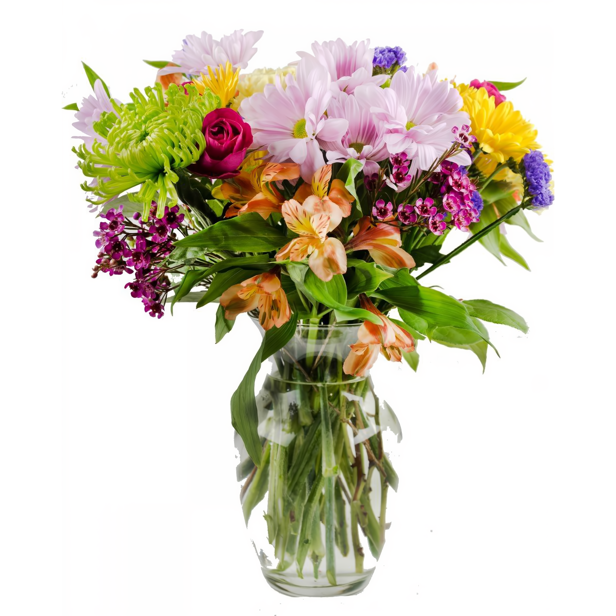 Manhattan Flower Delivery - Colorful Blooms Bouquet - Birthdays