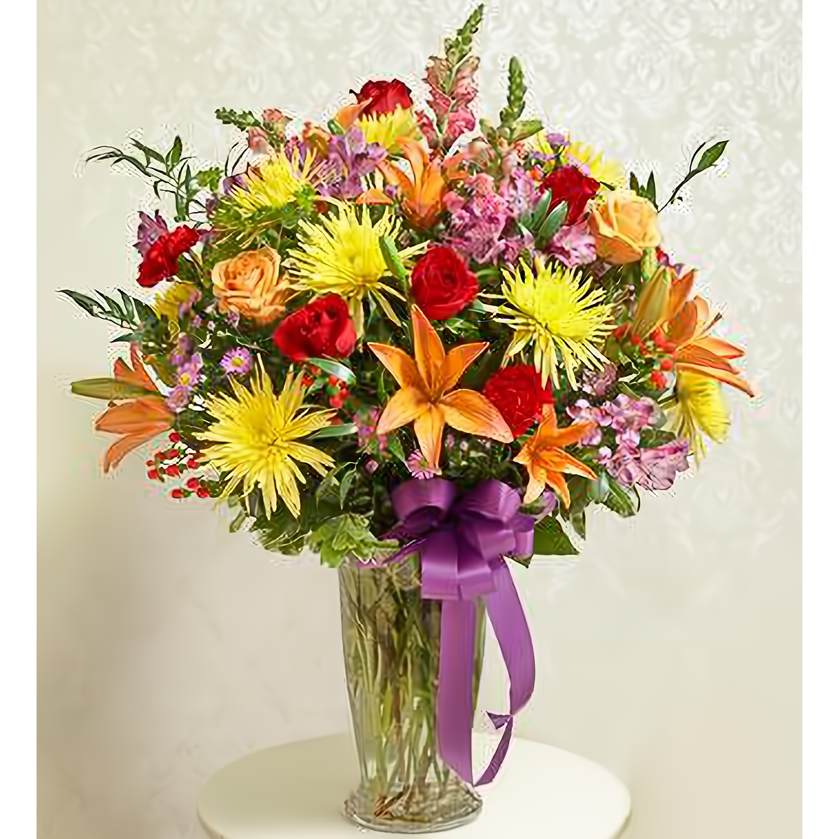 Manhattan Flower Delivery - Beautiful Blessings Bright Vase Arrangement - Funeral &gt; For the Service