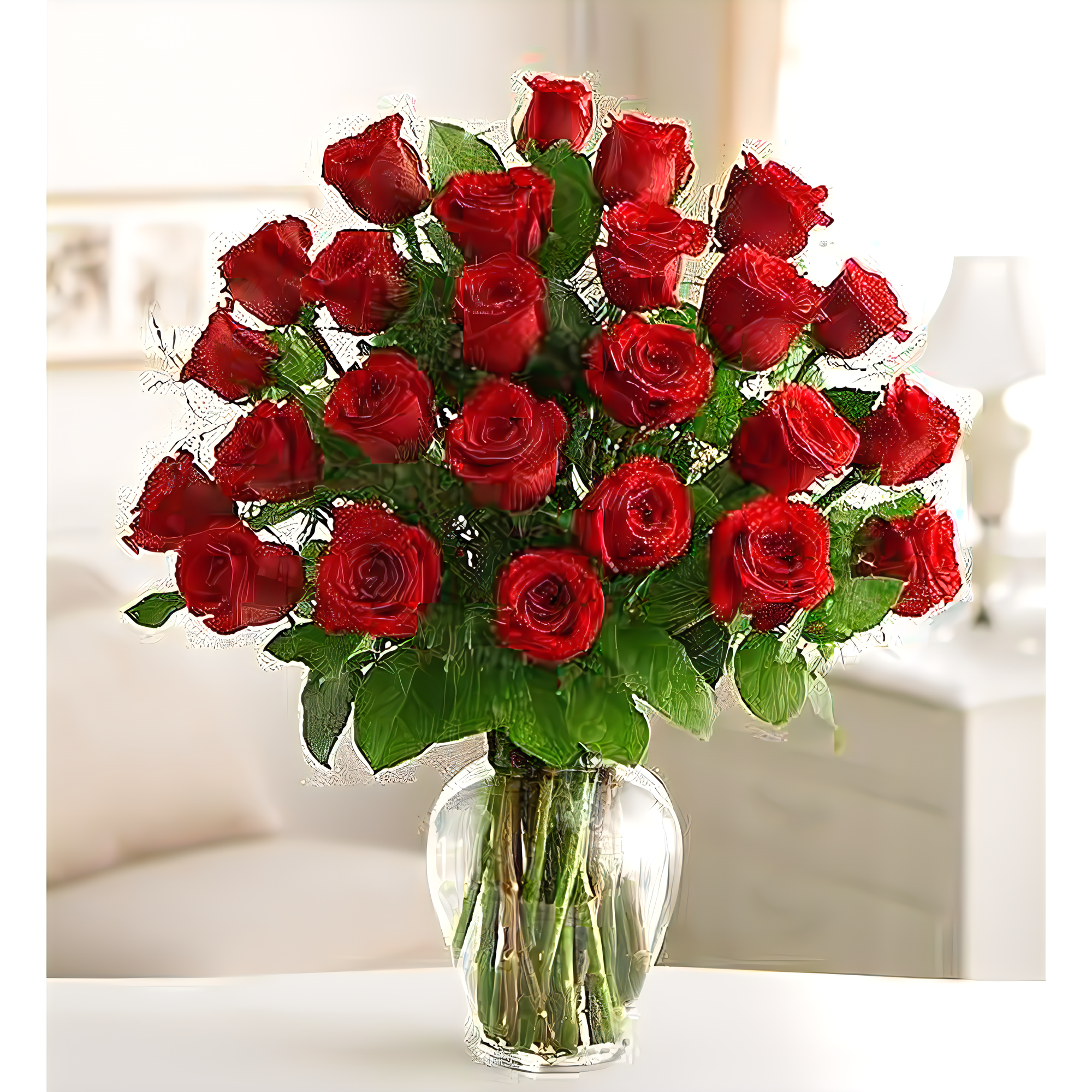Manhattan Flower Delivery - Two Dozen Roses for Sympathy - Funeral > For the Service