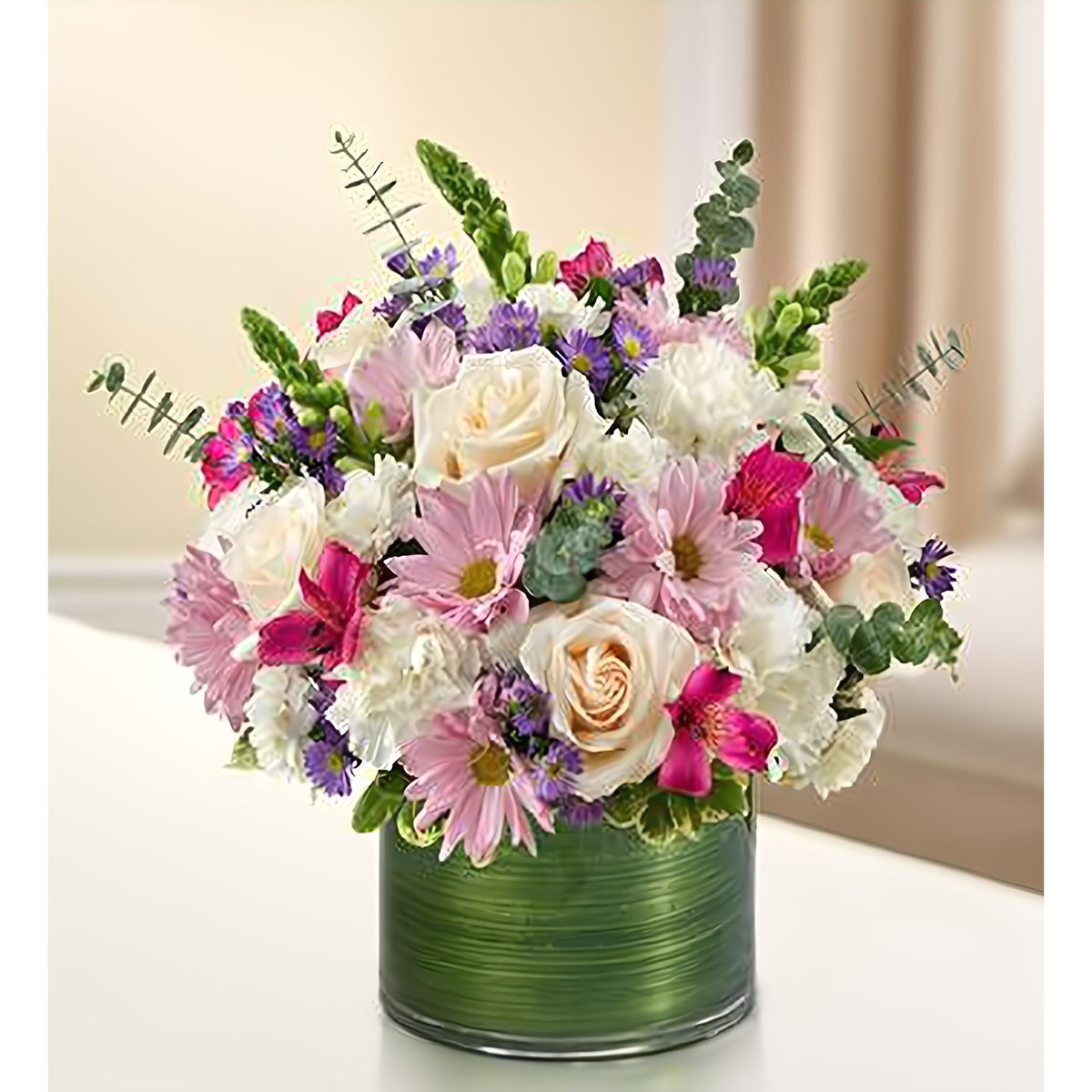 Manhattan Flower Delivery - Cherished Memories - Lavender and White - Funeral &gt; Vase Arrangements
