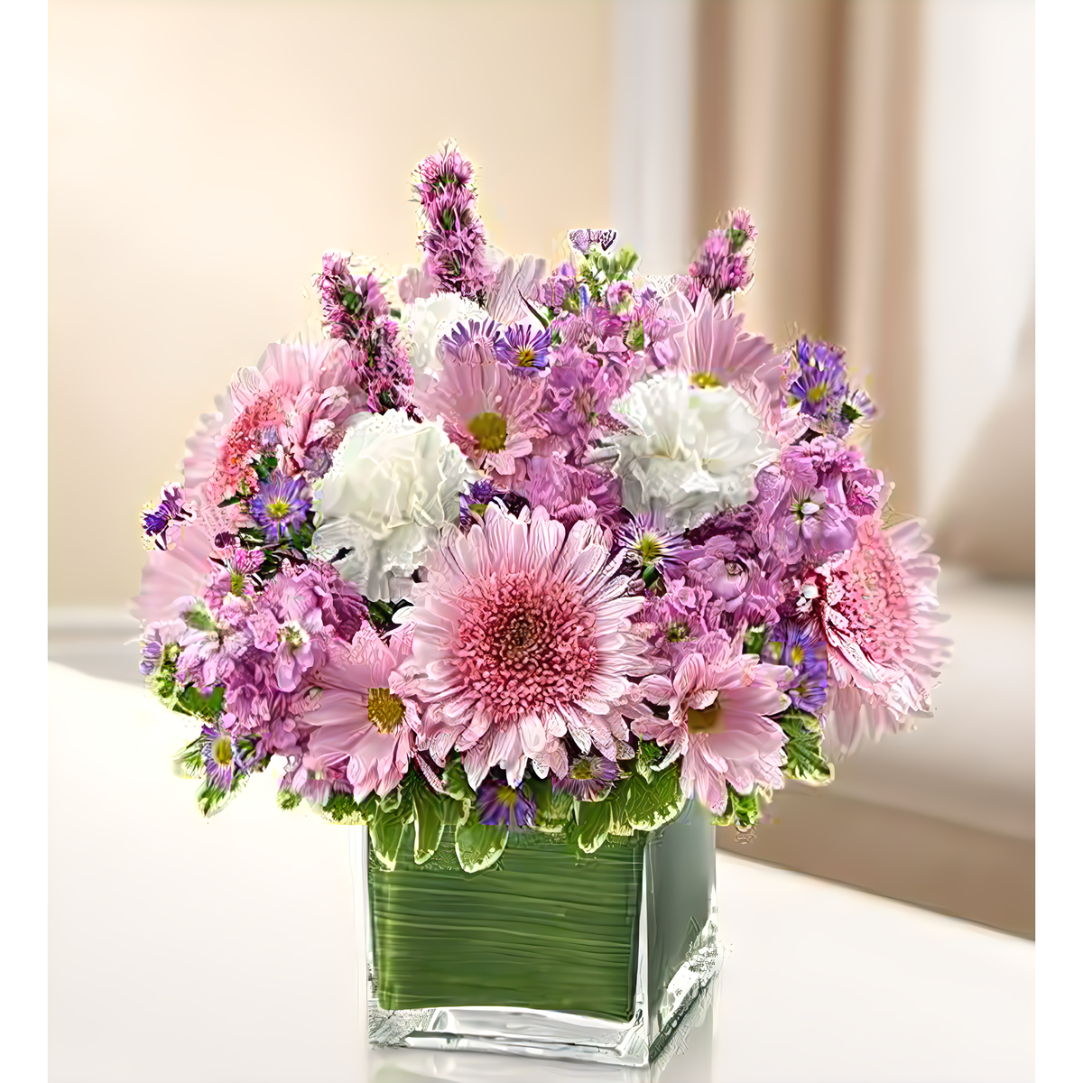 Manhattan Flower Delivery - Healing Tears - Lavender and White - Funeral &gt; Vase Arrangements