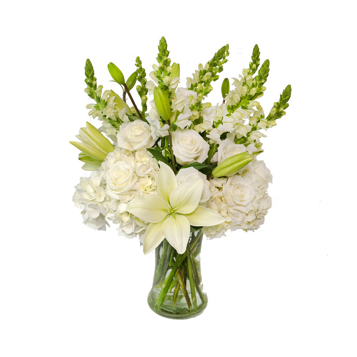 Manhattan Flower Delivery - All White Arrangement - Holiday Collection