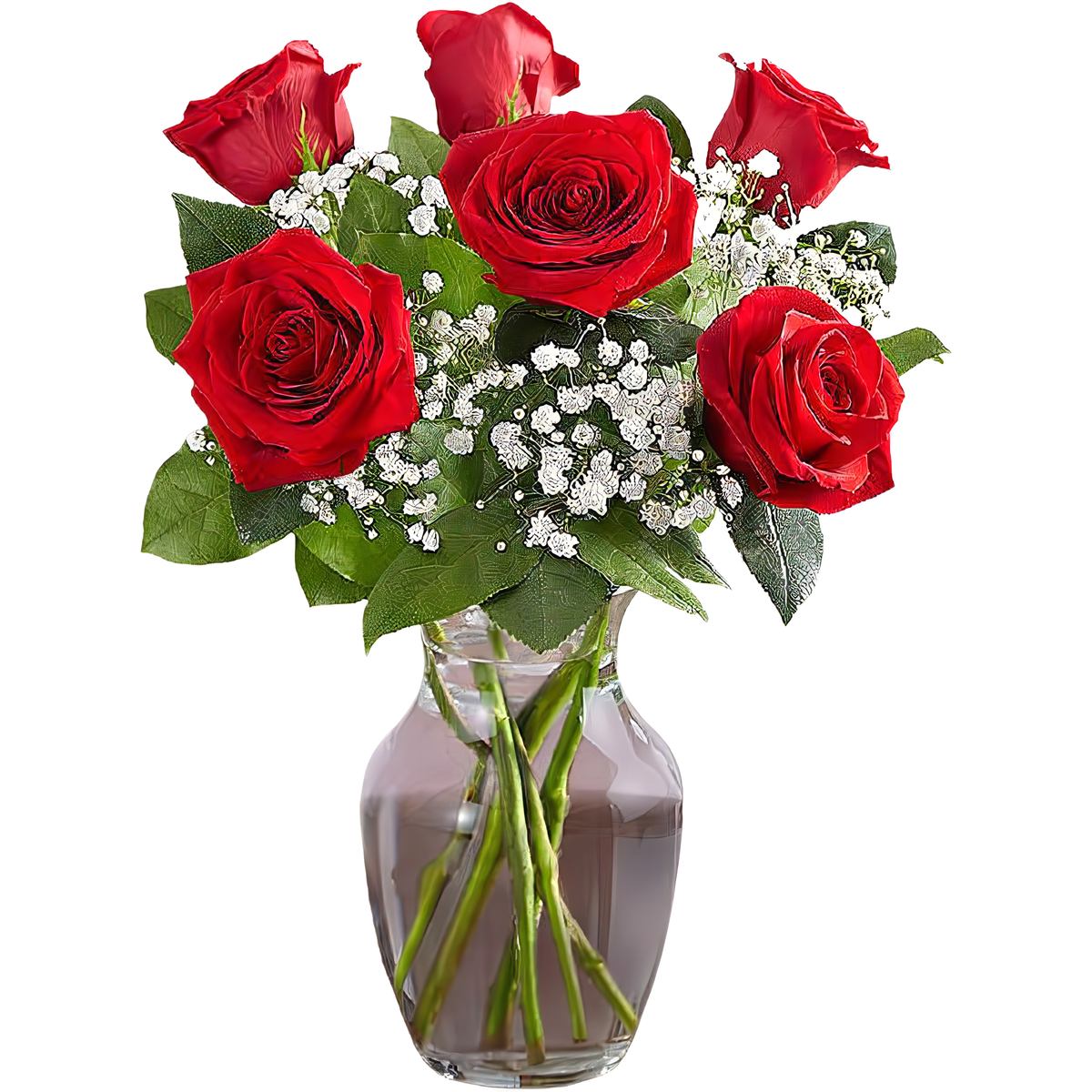 Manhattan Flower Delivery - Love&#39;s Embrace Roses - Red - Roses