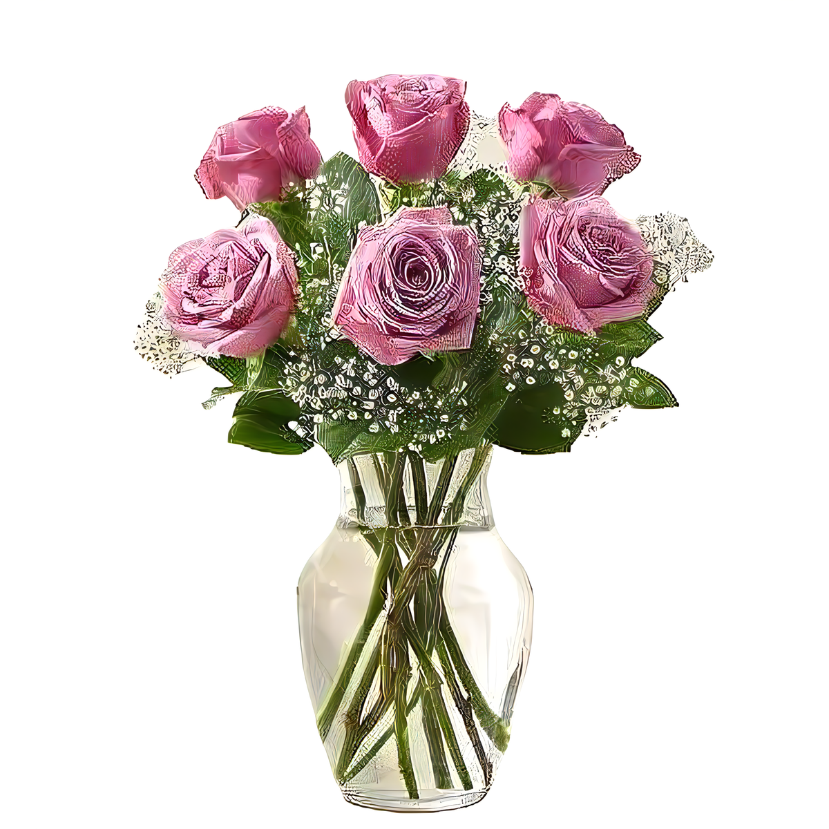 Manhattan Flower Delivery - Love&#39;s Embrace Roses Purple - Roses