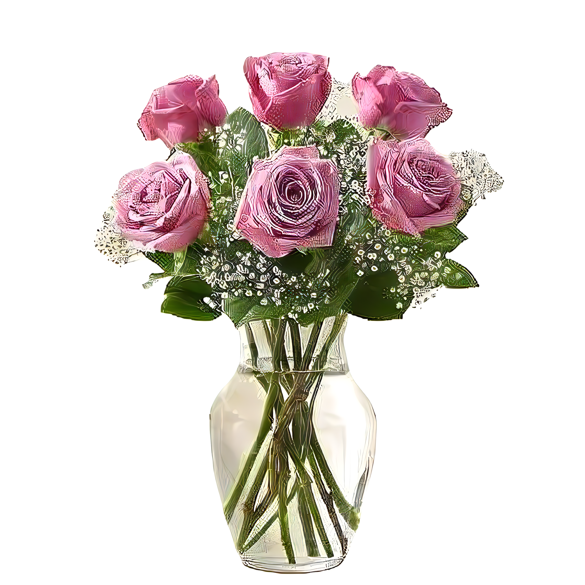Manhattan Flower Delivery - Love's Embrace Roses Purple - Roses