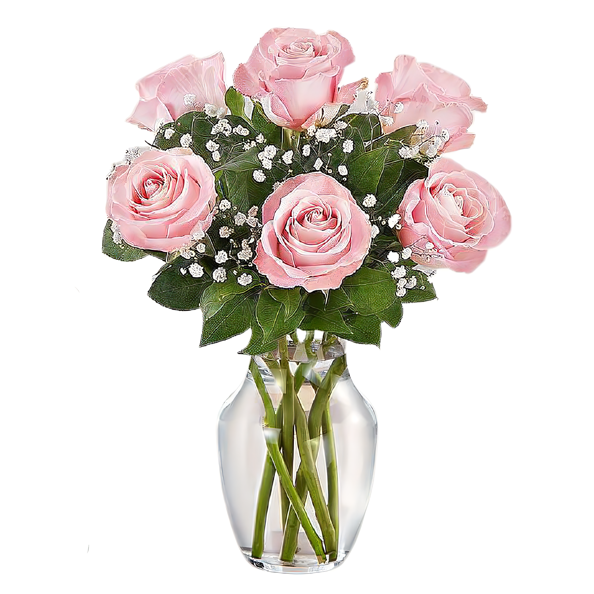 Manhattan Flower Delivery - Love's Embrace Roses Pink - Roses